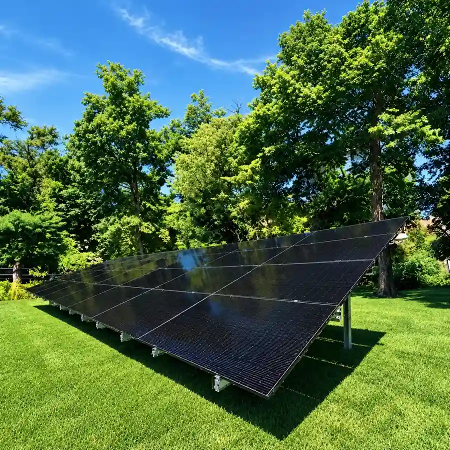 Ground mount — Backyard array, Poughkeepsie, NY